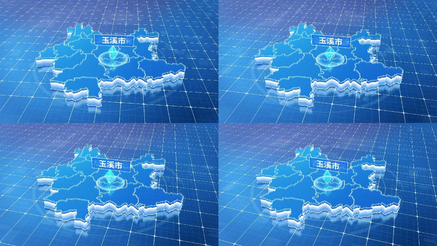 云南玉溪市蓝色科技定位地图