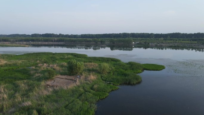 湿地公园航拍