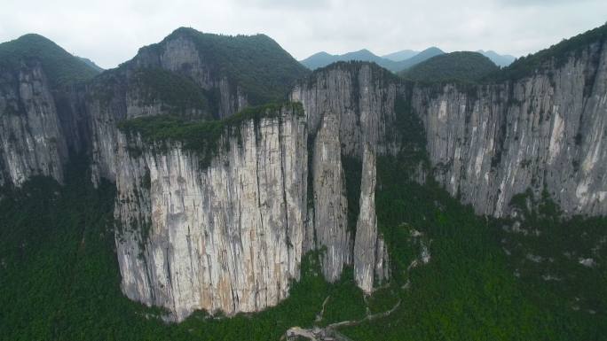 Grand视图 峡谷 风景如画的 斑点 在里面 中国湖北恩施。