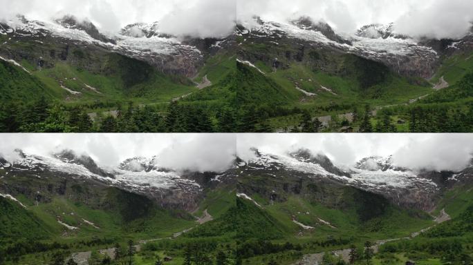 原创 云南迪庆雨崩村冰湖梅里雪山自然风光