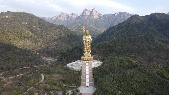 四大佛教名山九华山风景区大愿文化园大佛