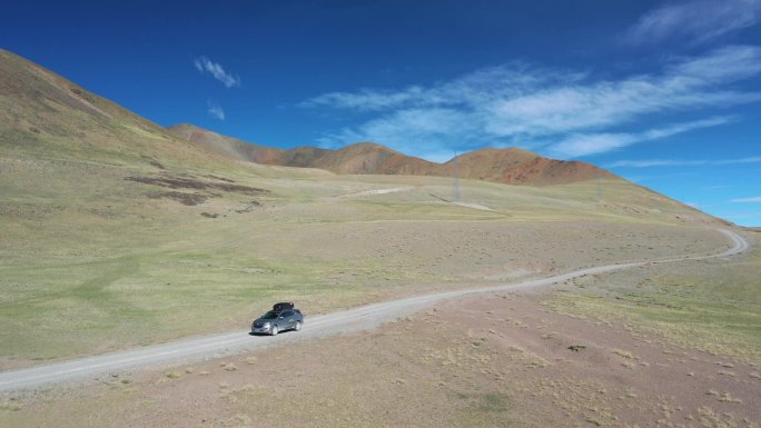 原创航拍西藏阿里环线羌塘高原草原自然风光