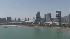 福建厦门，2022年4月9日：厦门中央大厦视频素材