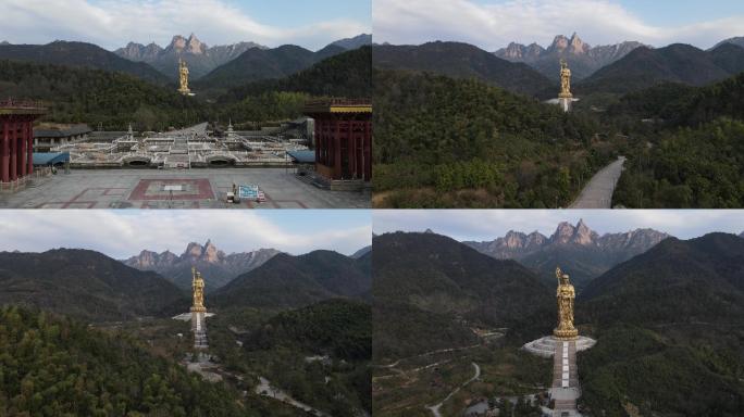 四大佛教名山九华山风景区大愿文化园大佛