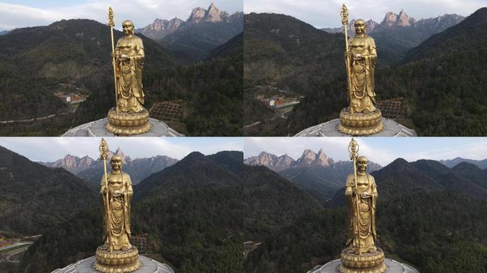 四大佛教名山九华山风景区大愿文化园大佛