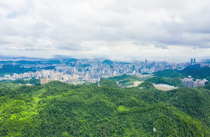 延时航拍城市贵阳大景