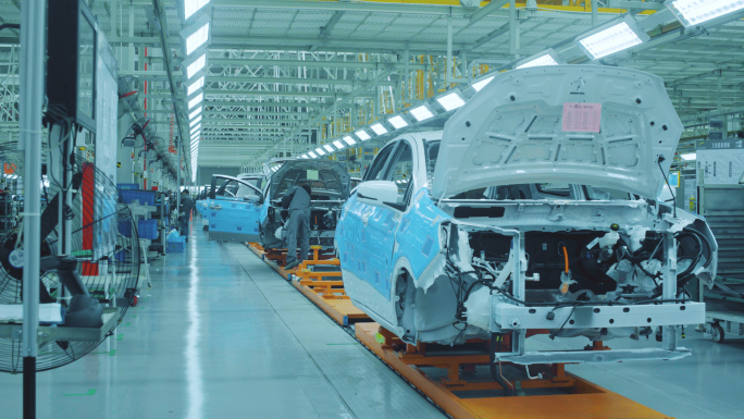 新能源汽车制造生产车间工厂