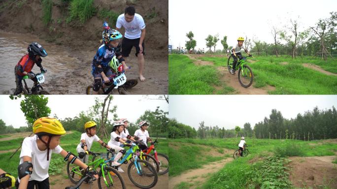 【原创】小朋友参加越野自行车比赛