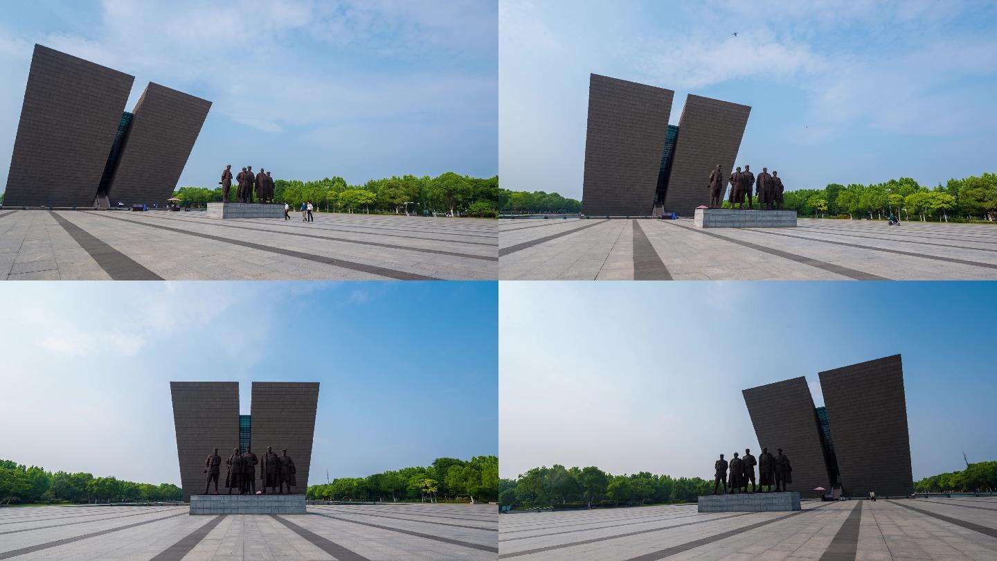 【4K】合肥渡江战役纪念馆大范围延时摄影