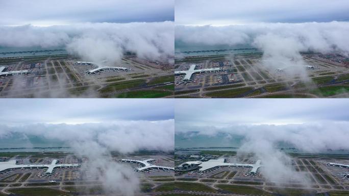 云海下的深圳宝安国际机场气势磅礴的美4