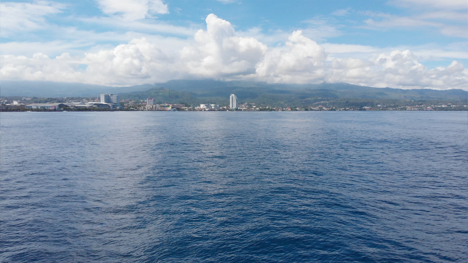 海边 海景 城市 航拍素材