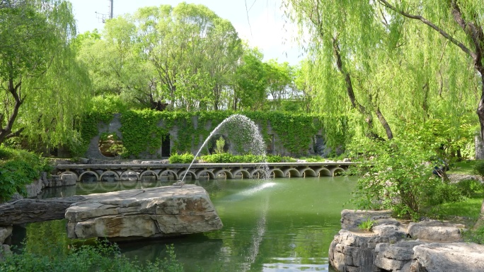 园林绿化喷泉洒水