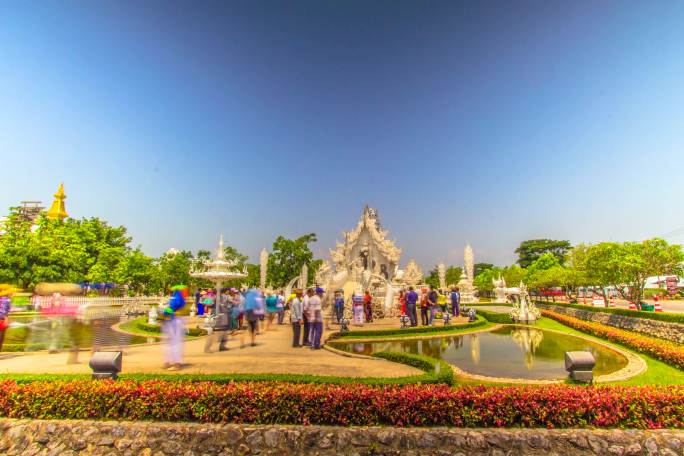 泰国风景风光城市延时摄影