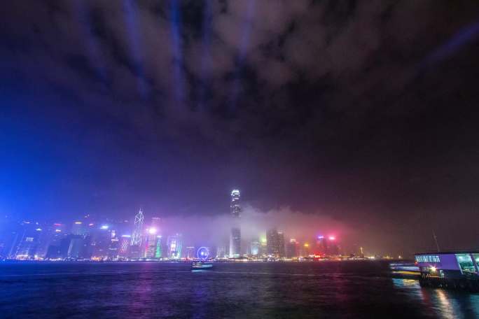 中国香港风景风光城市延时摄影