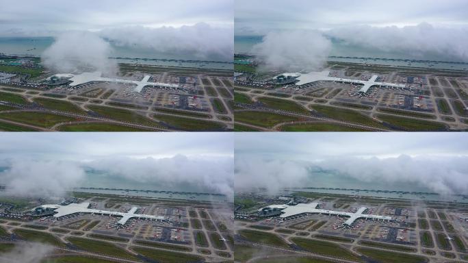 云海下的深圳宝安国际机场气势磅礴的美3