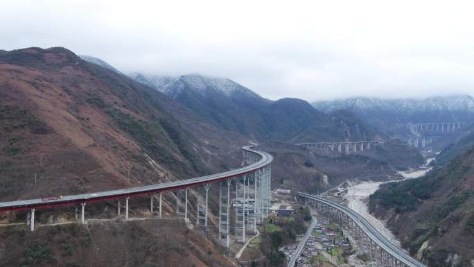 四川高架桥航拍