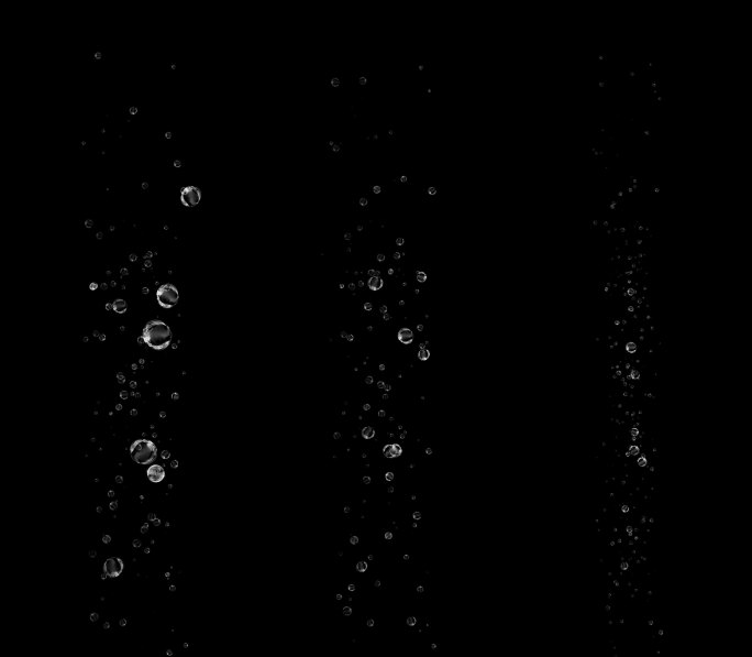 3组水底泡泡特效-AE模版带透明通道