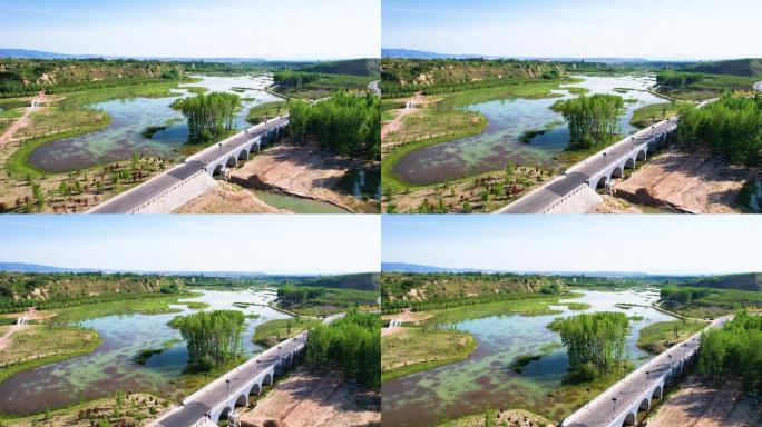 【4K】景区湖泊生态自然环境航拍