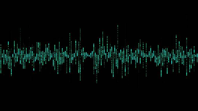 抽象蓝色数字均衡器，声波模式元素矢量