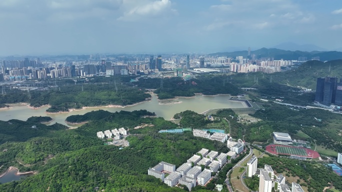 长岭陂水库高空航拍