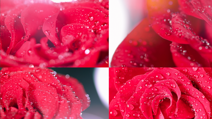 晶莹剔透的玫瑰花