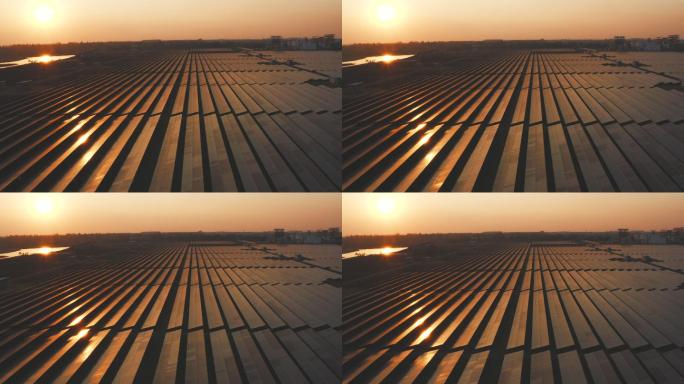 生产集中太阳能的航空工业太阳能农场