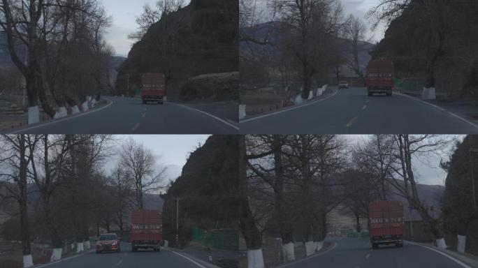 川藏山间公路行车视频素材