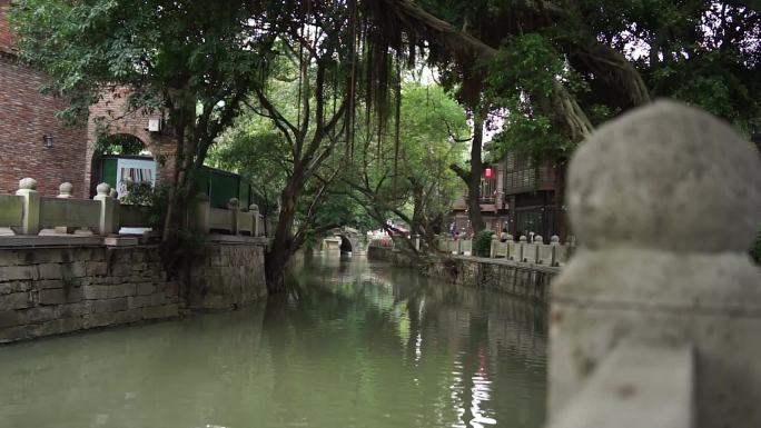 福州上下杭历史景区河道游玩