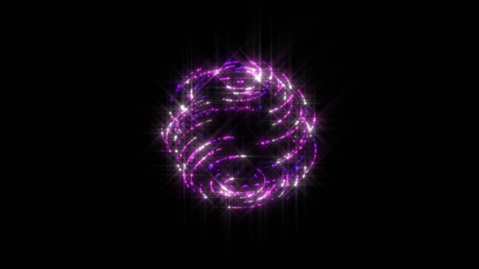 紫色线条能量球游戏特效素材
