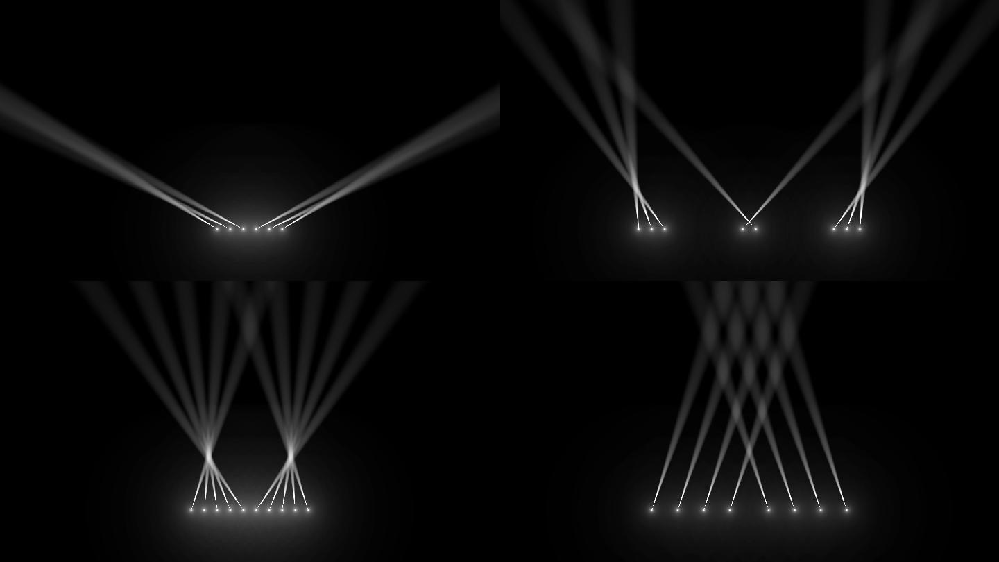 4K白色射灯摇摆灯光光束灯效灯光