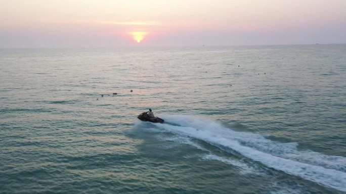 原创 广西北海涠洲岛海滨海景自然风光航拍