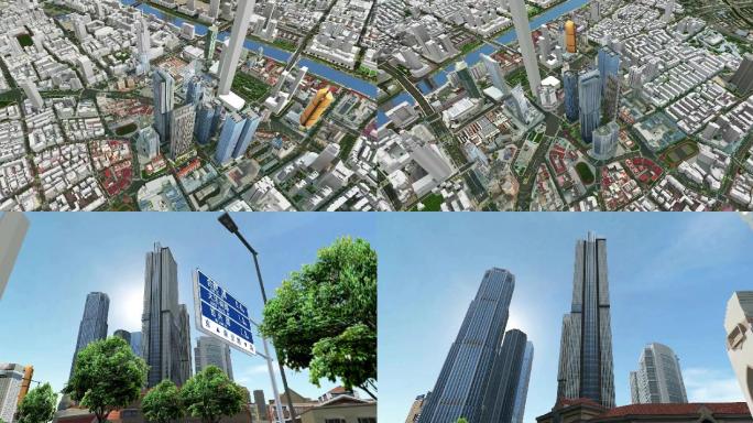 BIM城市  天津  城市三维模型