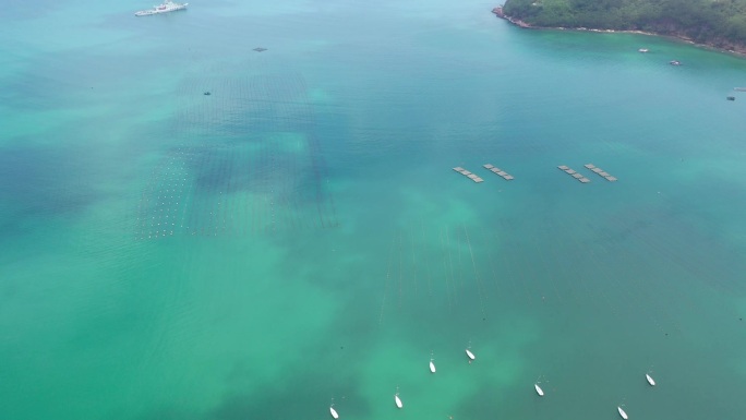 原创 广西北海涠洲岛海滨海景自然风光航拍