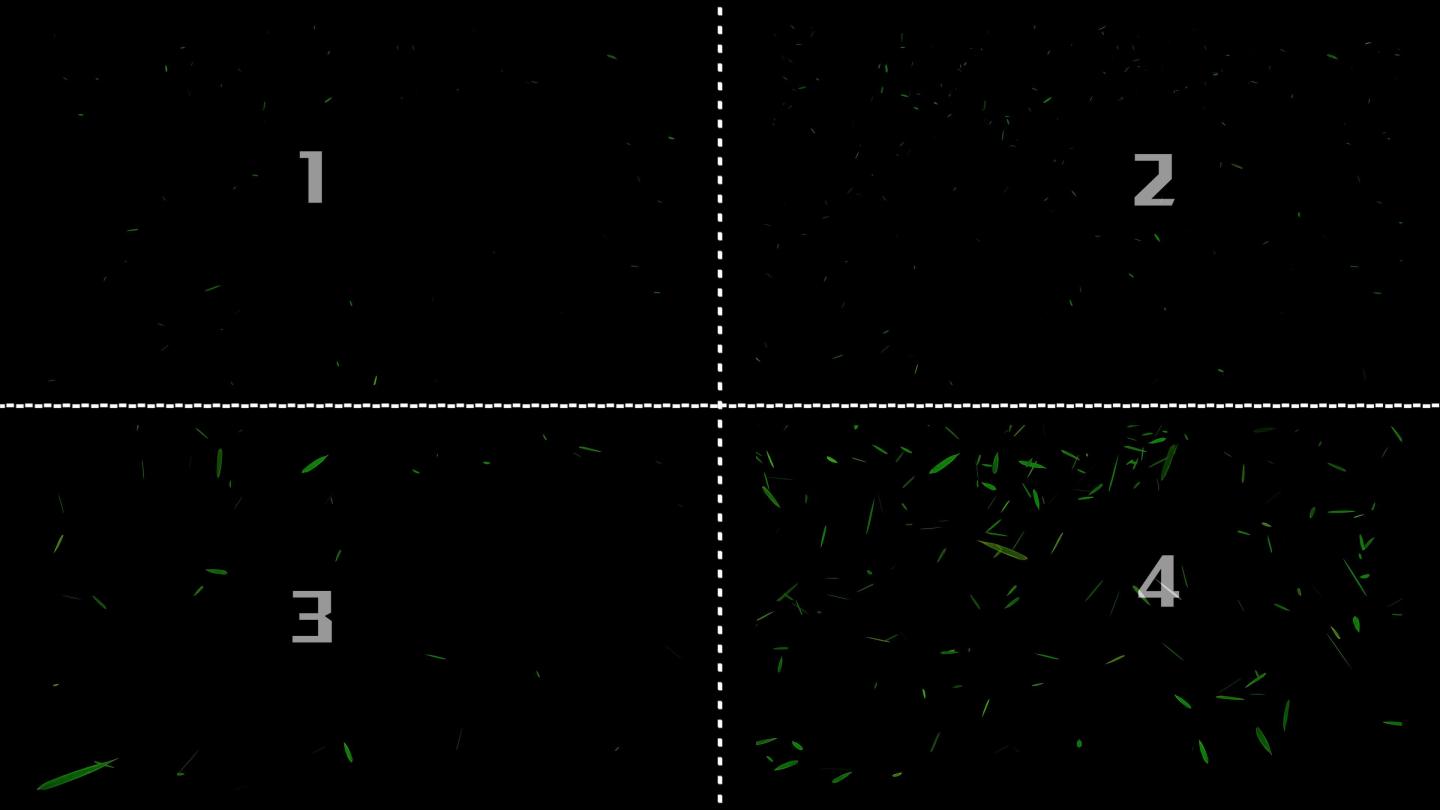 4款竹叶下落视频（素材）