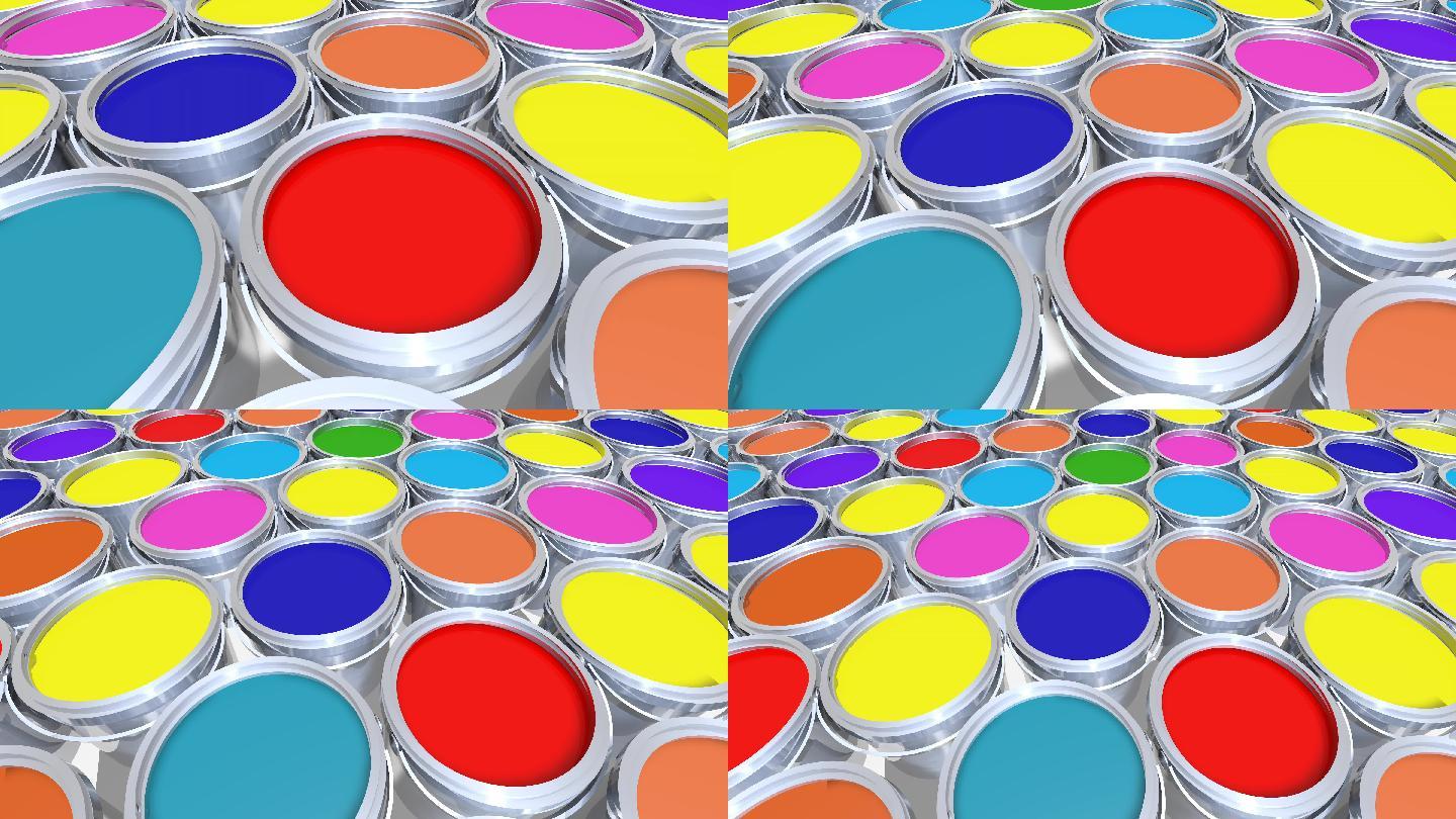 彩色油漆桶颜色