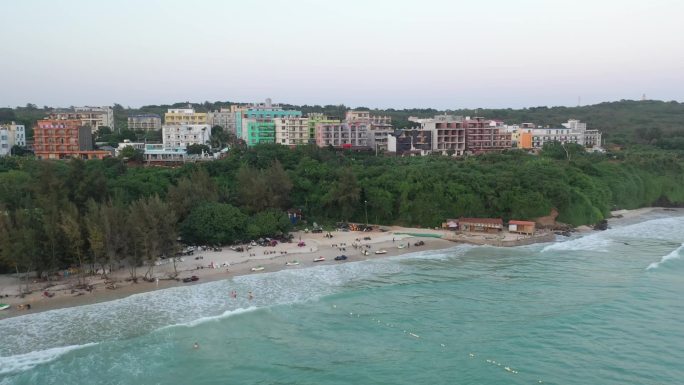 原创 广西北海涠洲岛海滨海景自然风光航拍