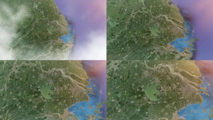 太湖-卫星地图穿云俯瞰