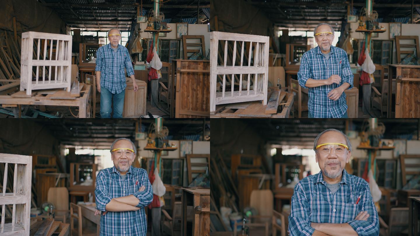 高级木匠肖像工坊老人生活兴趣