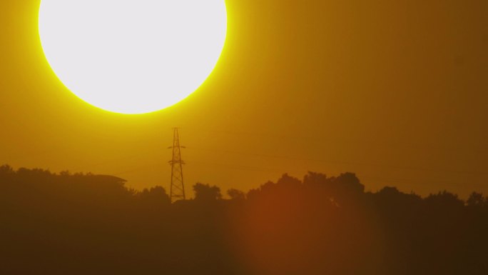 日落、黄昏、太阳、大太阳、日落西山