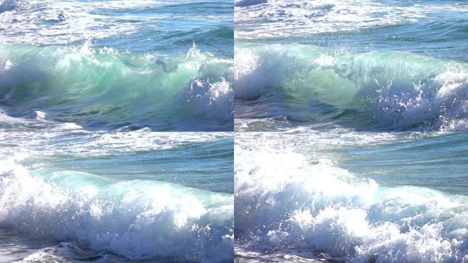 慢运动的海浪波浪