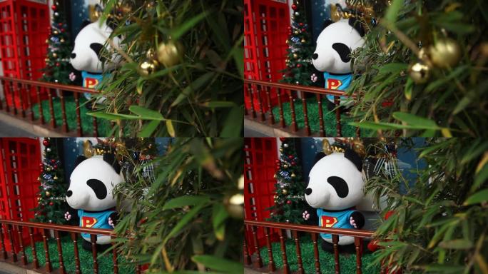 熊猫玩偶手办外景