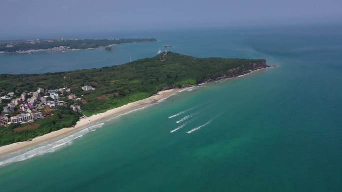 原创 广西北海涠洲岛海滨海景自然风光航拍