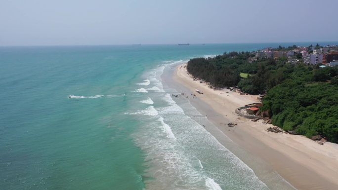 原创 广西北海涠洲岛海滨海景自然风光航拍