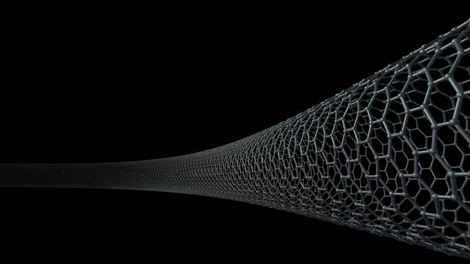 碳纳米管结构，六角形3d