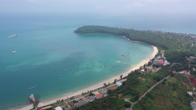 原创 广西北海涠洲岛海滨海景自然风光航拍