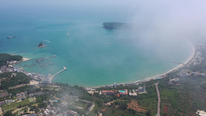 原创 广西北海涠洲岛海滨海景自然风光航拍