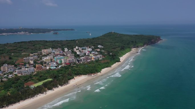 原创 广西北海涠洲岛海滨海景自然风光航拍