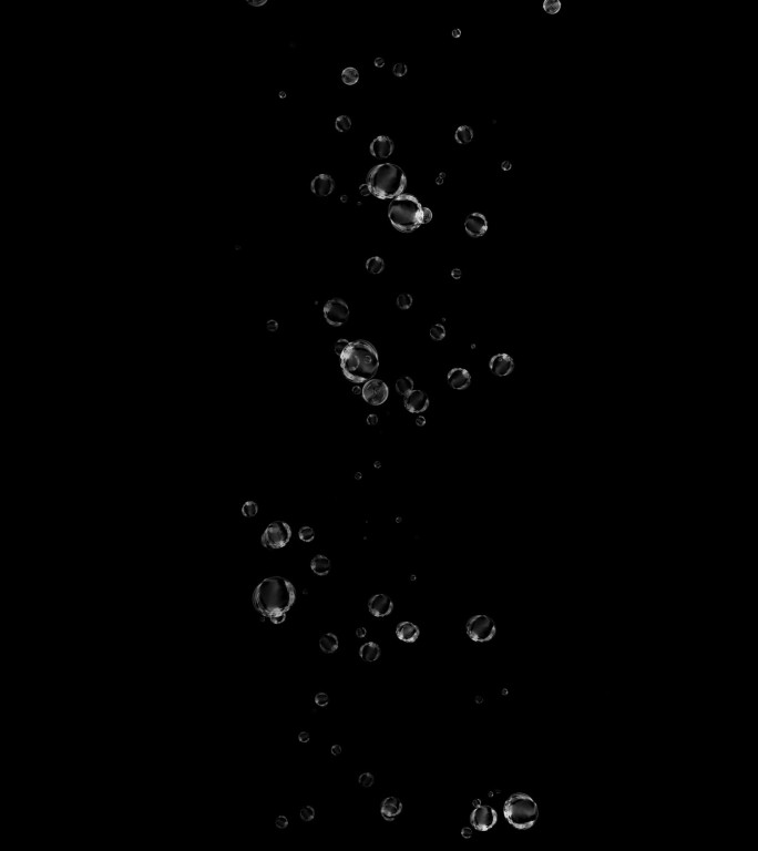 3组水底泡泡-无缝循环带透明通道