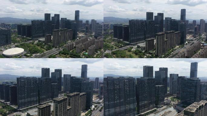 杭州未来科技城EFC航拍视频