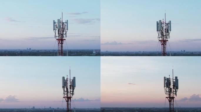 高塔或杆塔通信基站信号基站辐射塔